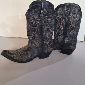 Laredo Black and Brown Western Boots